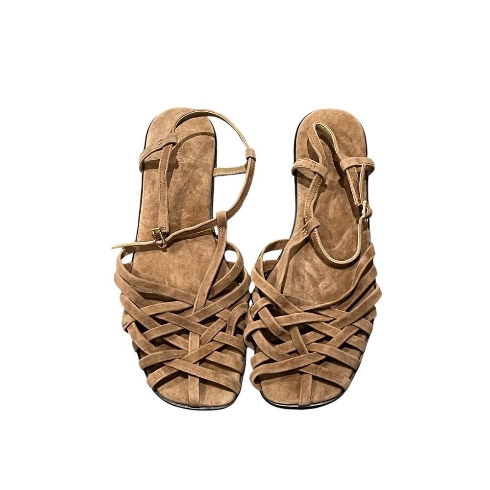 Madewell Womens The Milano Fisherman Sandal Comfort Leather Cumin Size 10 NWOB - Picture 7 of 11
